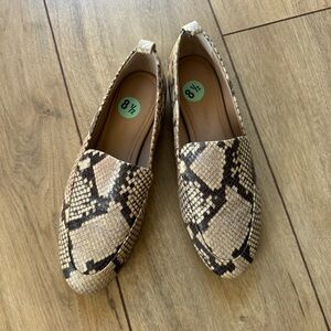 Banana Republic Faux Snake Skin Loafers